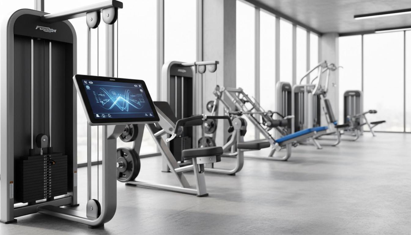fitnessfloor-blog507978 Fitnessstudio in München mit modernen Kraftgeräten.