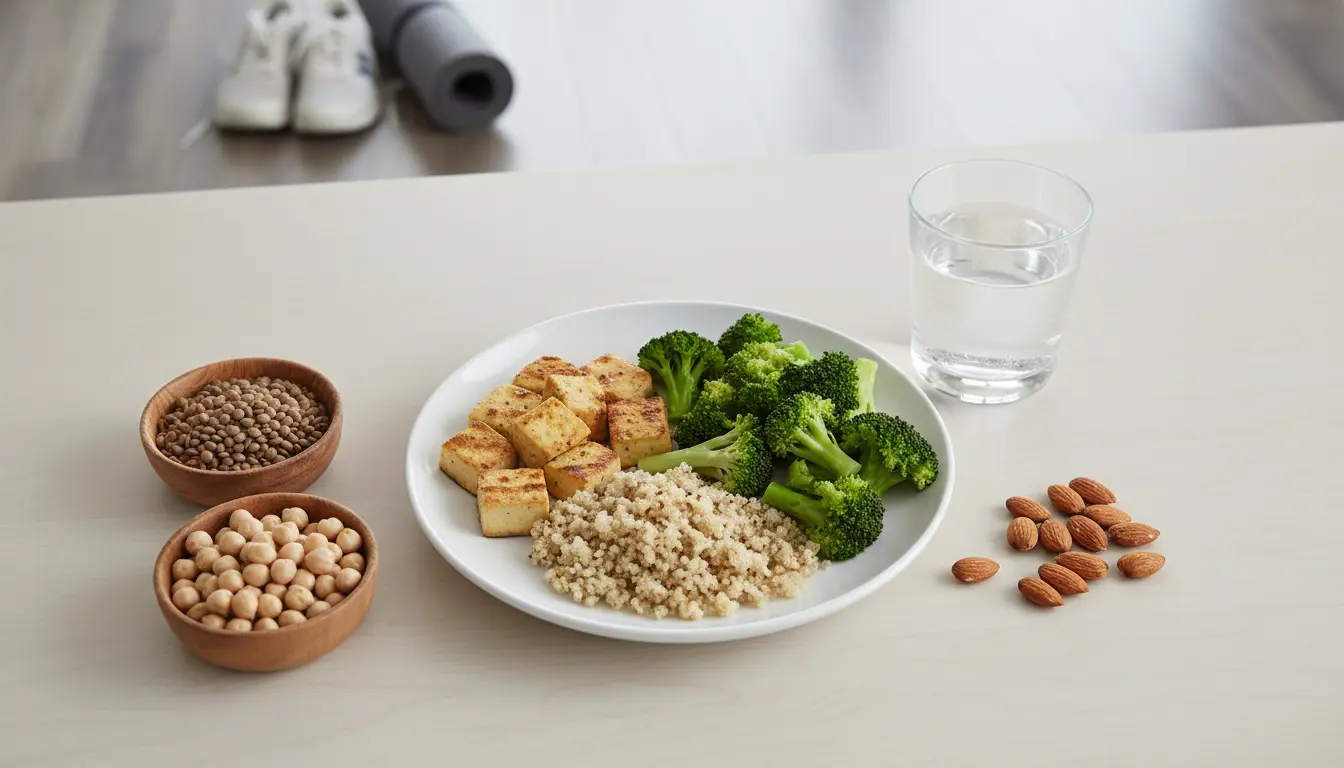 fitnessfloor-blog573139 Gesunde Mahlzeit im Fitnessstudio: Brokkoli, Tofu und Quinoa