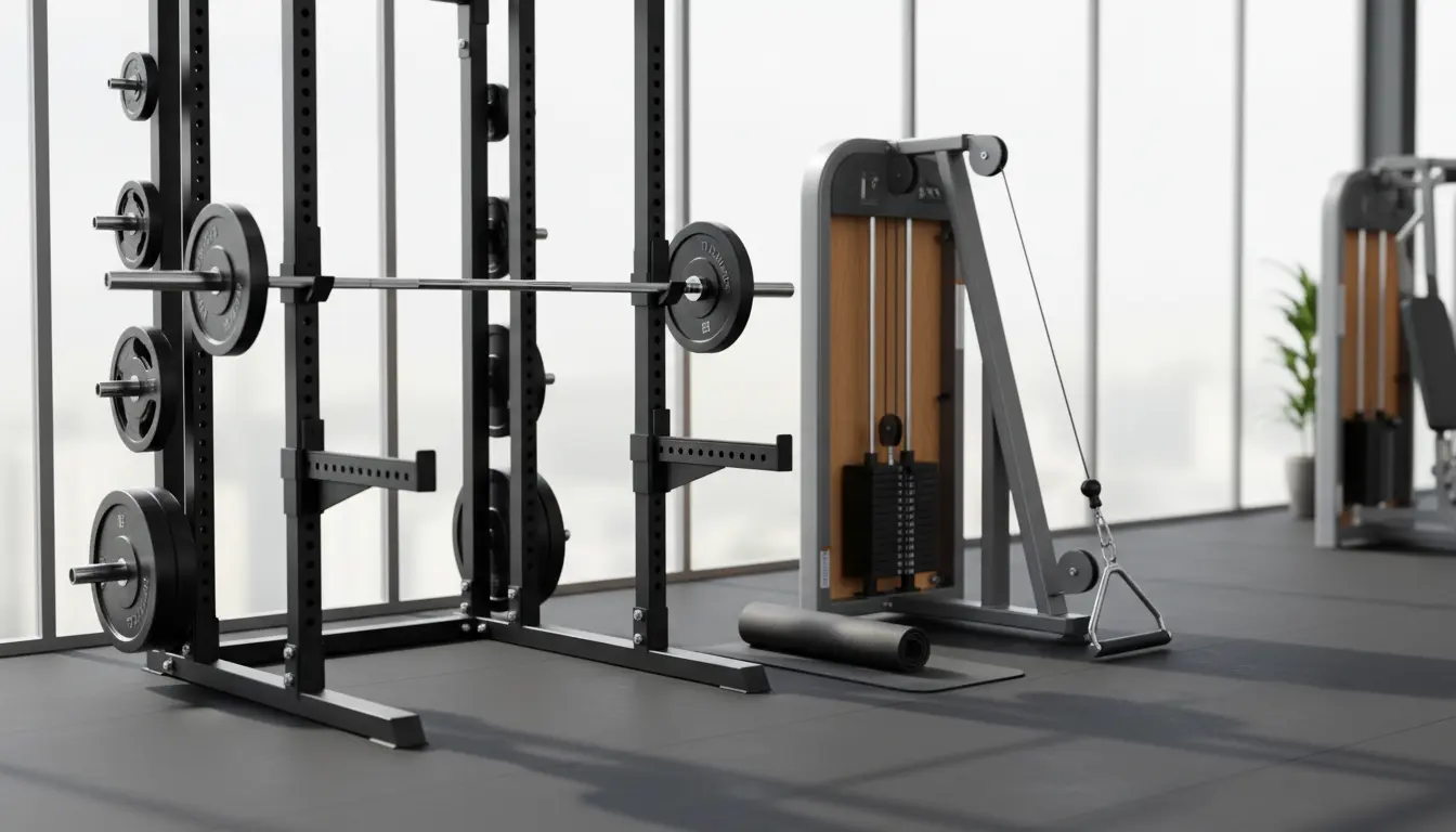 fitnessfloor-blog336277 Fitnessstudio-Equipment im modernen Münchner Sportstudio.